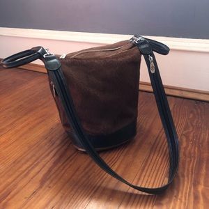 Valentina Horse hair bucket purse
